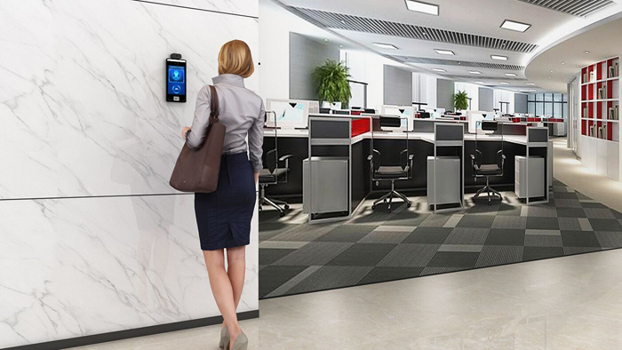 健康碼身份證測溫核驗(yàn)設(shè)備系列F6 智能人臉識別測溫健康碼核驗(yàn)閘機(jī)通道立柱款